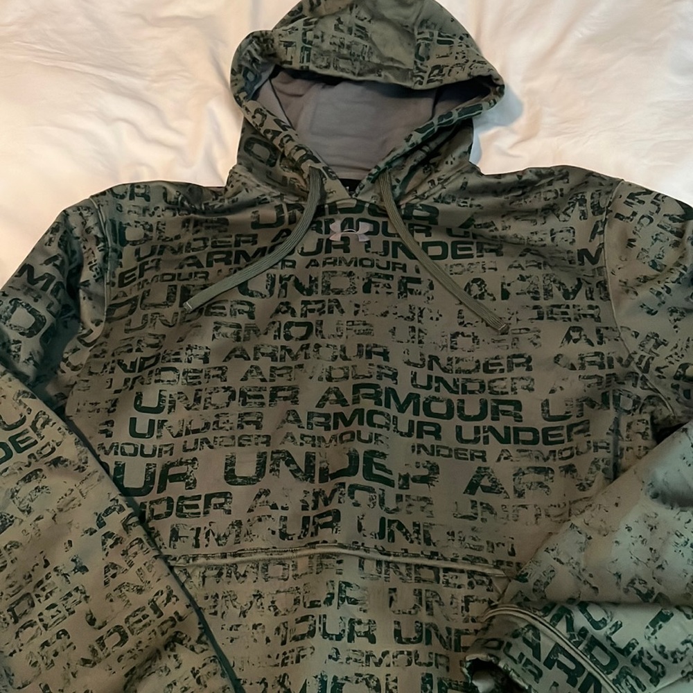 Mens Logo Under Armour Pullover Sweatshirt Size Large